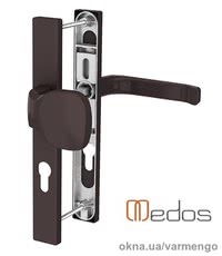 Дверные ручки с ухватом Saturn 32х92х247, коричневые.